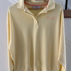 Champion Yellow and Pink Sweatshirt